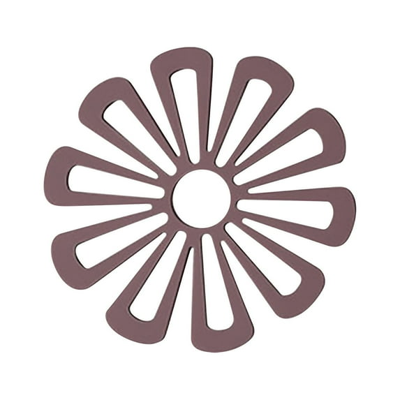 Wovilon Dural Table Mat Place Mats Household Flower-Shaped Dining Table Heat Insulation, Non-Slip Tea Mat For Kitchen
