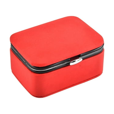 Wovilon Earring Ring Jewelry Display Storage Box Case Organizer Flannel Tray Holder Gift