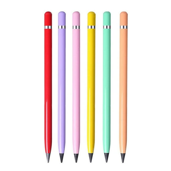 Wovilon Everlasting Pencil, Inkless Pencils Eternal With 6Pcs Replacement Nibs, Infinite Magic Pencils, Portable Reusable Erasable Writing Pencil, For Writing Art Sketch Painting Tool