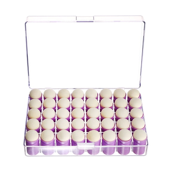 Wovilon Finger Sponge Daubers Finger Painting Sponge Craft Drawing Sponge Dauber Set For Painting Art Ink Crafts Chalk Card Making Pack Of 40