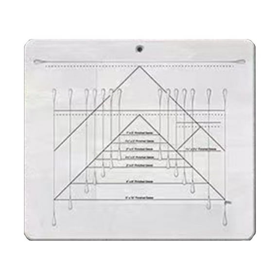 Wovilon Flying Geese Trim Cutting Ruler Triangular Quilted Patchwork Ruler--1Pc Quilting Templates Set Ruler, Drafting Square Free Motion Fabric Ruler Racks Patchwork Tool Handmade Drawing Supplies