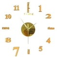 thumbnail image 1 of Wovilon Frameless Diy Wall Clock 3D Mirror Wall Clock Large Mute Wall Stickers For Living Room Bedroom Home Decorations, 1 of 4