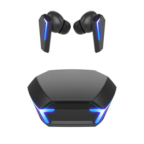 Wovilon Gaming Lighting Up Bluetooth Earbuds With Charging Case Long Endurance Touch Support Bt Earphone Led Battery Display Noise Reduction Earphone For Music, Game Low Latency Earphone
