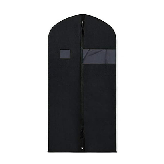 Wovilon Garment Bag Suit Bag for Closet Storage and Travel Foldable Garment Bag for Hanging Clothes Travel Suit Bag with ID Card for Suits Skirts, 23.6" x 39.4" x 0.4"
