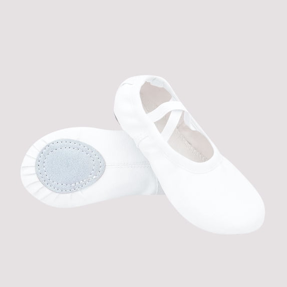 Wovilon Girls Ballet Shoes Canvas Soft Sole Dance Slippers with Elastic Strap for Toddler Little Kid Big Kid 6 Colors