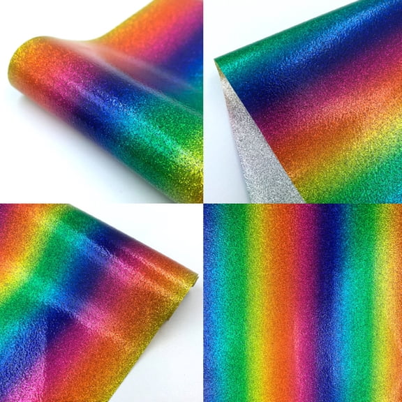 Wovilon Glitter Powder Wave Heat Transfer Film Heat Transfer Vinyl Clothing Diy Printing