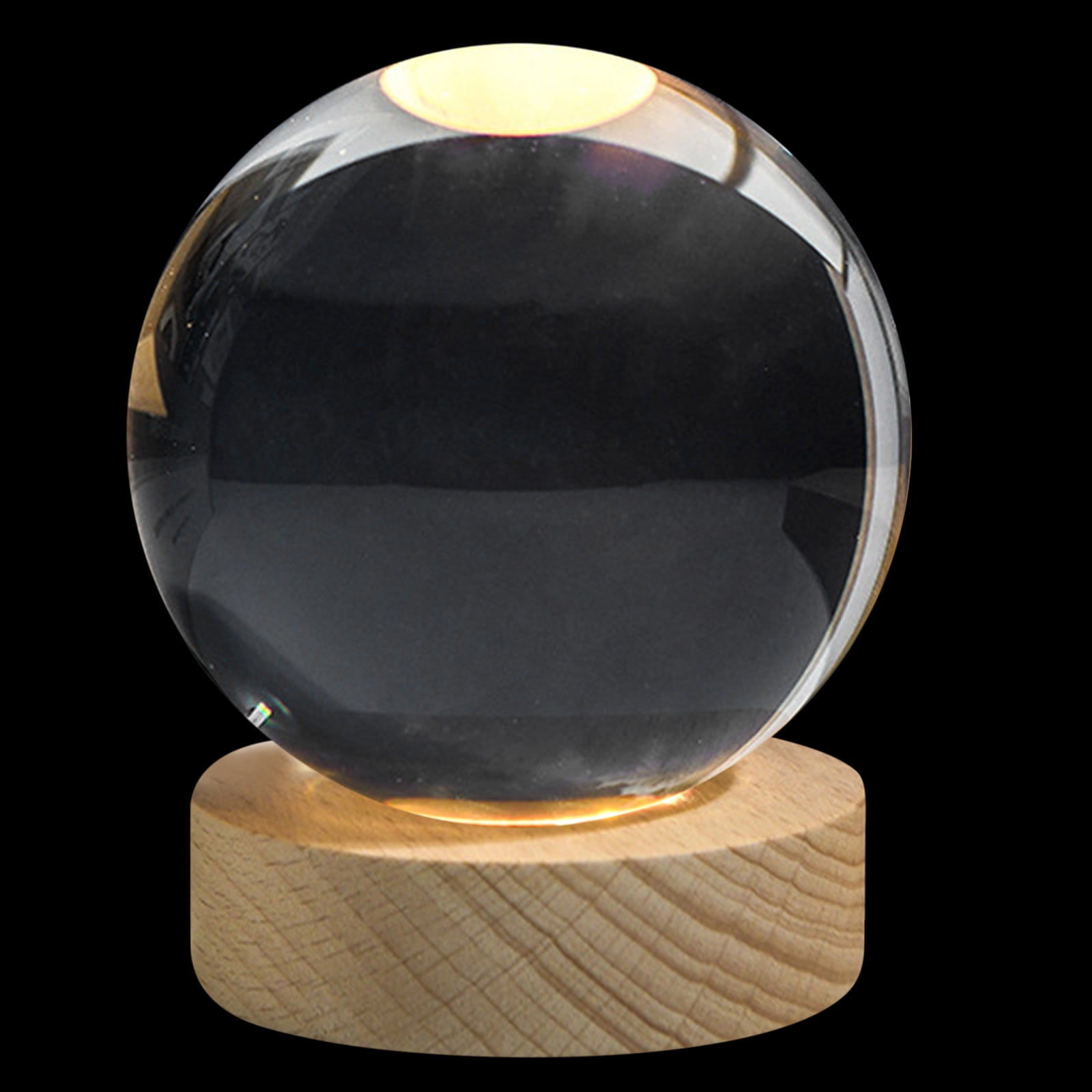 Wovilon Glowing Planetary Galaxy Astronaut Crystal Ball Night Lights Usb Power Warm/Rgb Bedside Light Kid Gift Night Lamp