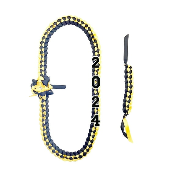 Wovilon Graduation Ribbon Leis Braid Color Congrats Graduates Leis Necklace And Braid Bracelets For Graduation Party