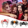 thumbnail image 1 of Wovilon Halloween Bathroom Decor, Halloween Headband Festive Party Spider Headband Black Tricky, 1 of 4