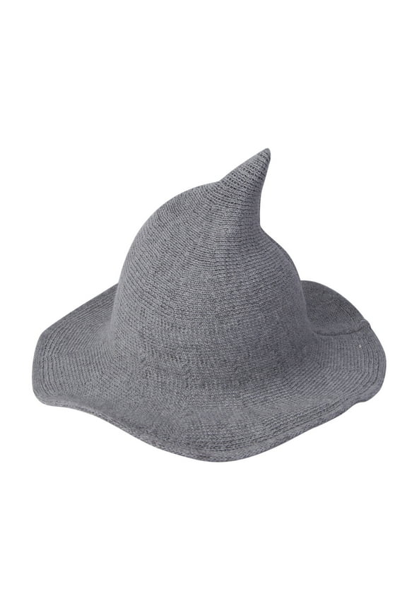 Halloween Decor Halloween Witch Hat With Pointed Top Party Funny Knitted Wool Hat