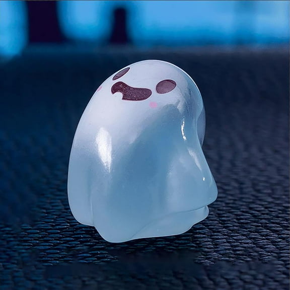 Wovilon Halloween Decor Mini Luminous Ghost Miniature Figurines Assorted Spooky In Dark Resin Ghost Figures For Garden Decor Cake Topper Halloween