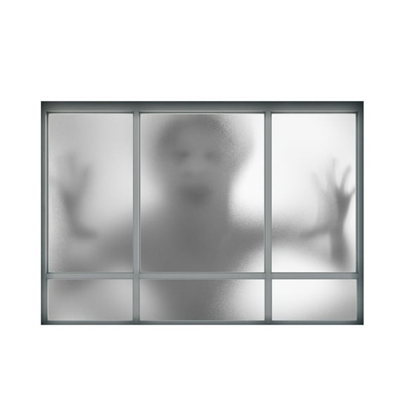 Wovilon Halloween Decorations Halloween Window Clings, Bloody Zombie Help Handprint Footprint Halloween Wall Decal Floor Clings With Tattoo Stickers, Scary Halloween Decoration Window Stickers