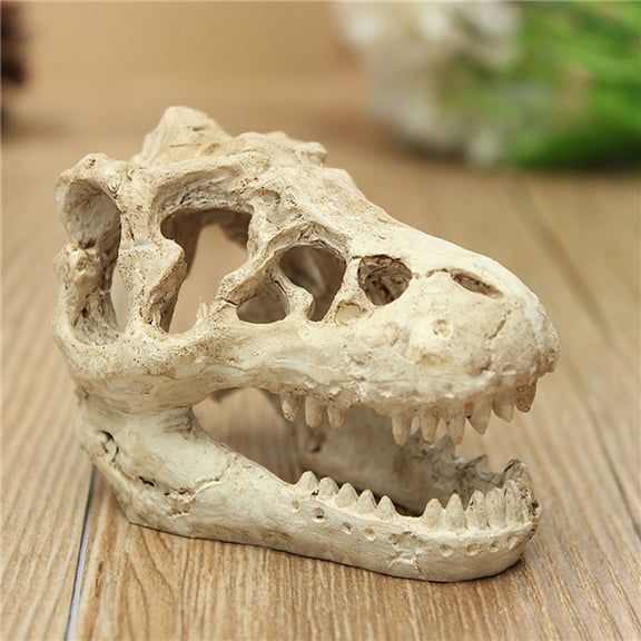 Wovilon Halloween Decorations Indoor Halloween Aquarium Resin Decoration Skull Creeping Resin Decoration