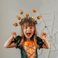 thumbnail image 1 of Wovilon Halloween Decorations Indoor Halloween Headband Pumpkin Spider Hair Halloween Party Environment Layout Radial Headband, 1 of 5