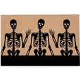 thumbnail image 1 of Wovilon Halloween Mat, Halloween Floor Mat with Terrifying Theme, Skull and Blood Print Decoration, Entrance Door Floor Mat, Entrance Door Carpet, 1 of 2