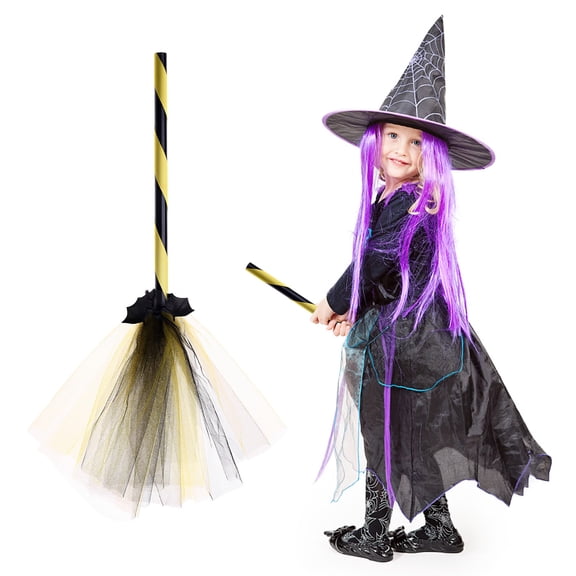 Wovilon Halloween Party Decorations, Halloween Decoration Witch Flying Broomstick Party Dance Costume Props Dress Up Performance Props