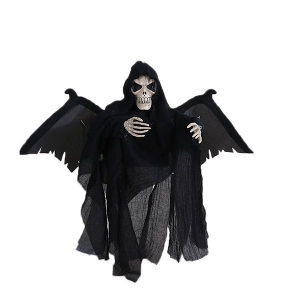 Wovilon Halloween Party Decorations, Halloween Flying Ghost Electric Luminous Sound Control Decoration