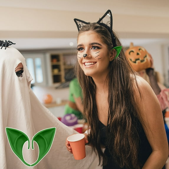 Wovilon Halloween Party Favors Halloween Ears Christmas Angel Fake Ears Cosplay Party Props Leprechaun Prom Party