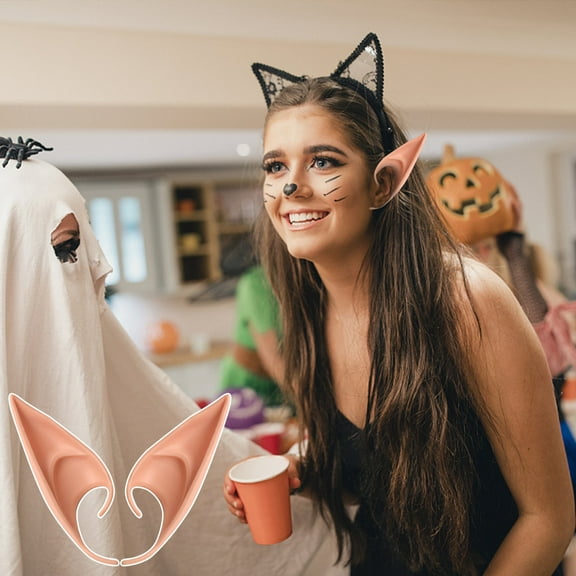 Wovilon Halloween Party Favors Halloween Ears Christmas Angel Fake Ears Cosplay Party Props Leprechaun Prom Party