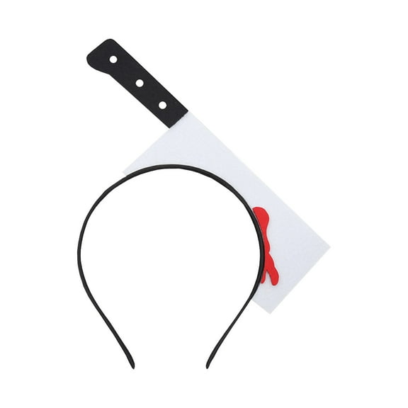 Wovilon Halloween Party Headbands Decorations Headbands Halloween Devil's Horns Funny Haicks Kitchen Knives Headdress Hair Accessories