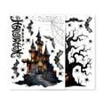 thumbnail image 1 of Wovilon Halloween Scary Castle Double Sided Window Stickers No Adhesive Removable Window Stickers, 1 of 7