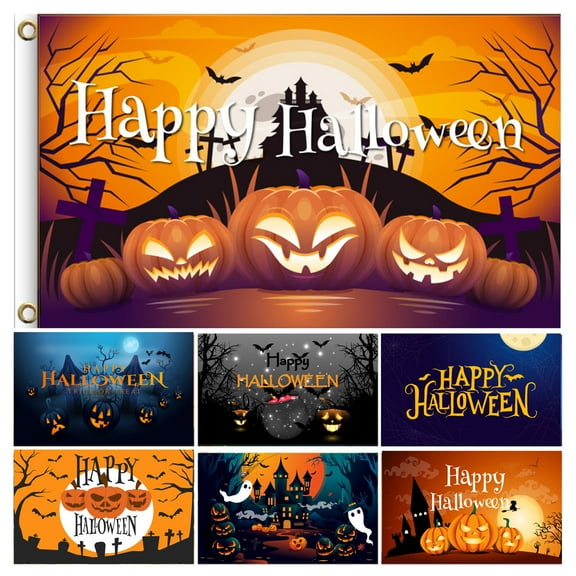Wovilon Halloween Tree Halloween Decoration Banner Party Background Halloween Background
