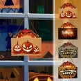 thumbnail image 1 of Wovilon Halloween Tree Stairs Halloween Happy Hanging Signs Decorations, Leading To Ambient Light , Halloween Theme Wooden Door Hanging Decoration, 1 of 7