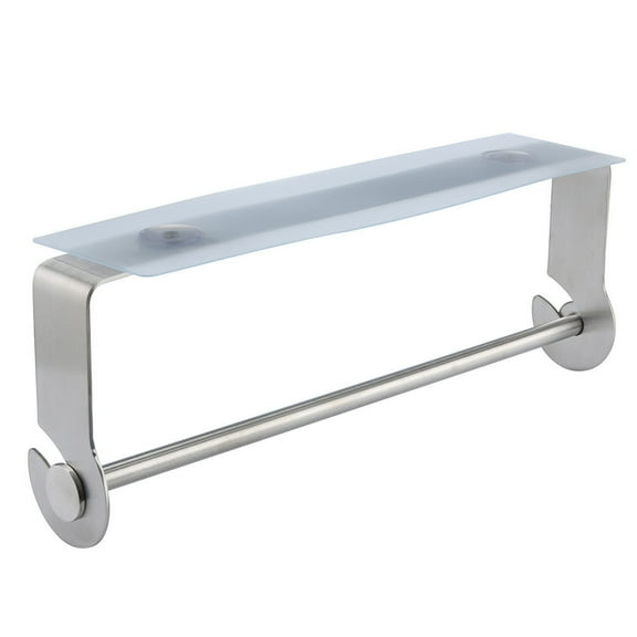 Wovilon Hangers Adhesive Paper Towel Holder Under Cabinet For Kitchen Bathroom Brushed