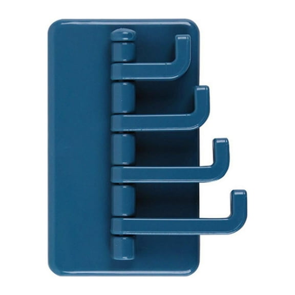 Wovilon Hangers Creative Four-Link Rotating Hook Strong Viscose Towel Rack Bathroom Wall Shelf Free Punching And Traceless Sticky Hook