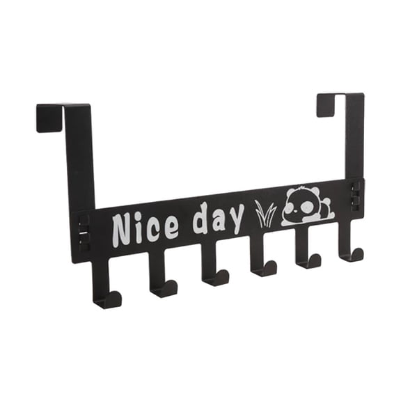 Wovilon Hangers Creative Wrought Iron Door Hook No T Race Free Punching Storage Rack