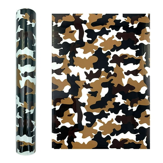 Wovilon Heat Transfer Paper Camouflage Heat Transfer Film Heat Transfer Vinyl Clothing Diy Printing