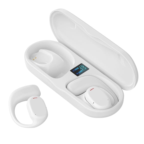 Wovilon Hi-Fi Tws-Headphones Not In-Ear Js270 With Ear Hooks For Training Sport Digital Display Wireless Earphones Bluetooth 5.3 Inaudible