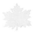 thumbnail image 1 of Wovilon Hollow PVC Maple Leaf Shaped Placemat And Oil Proof Household Western Style Placemat Insulation Pad Decorative Placemat, 1 of 6