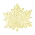 thumbnail image 1 of Wovilon Hollow PVC Maple Leaf Shaped Placemat And Oil Proof Household Western Style Placemat Insulation Pad Decorative Placemat, 1 of 6