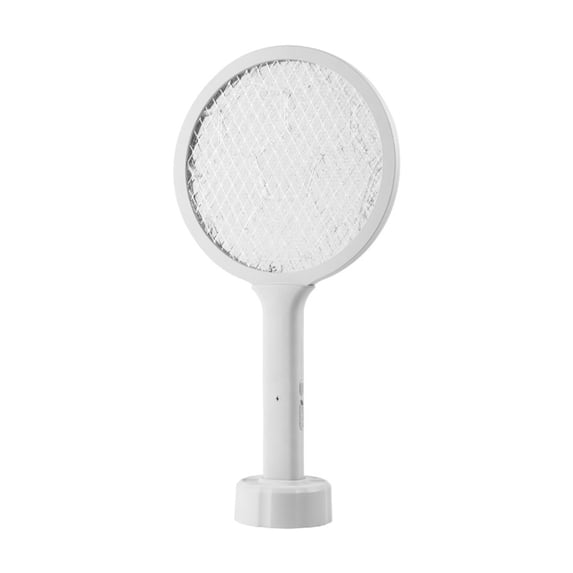 Wovilon Home Appliances Electric F-Ly Swatter, M-Osiller 2 In 1 Smart Insect K-Iller With Usb Charging Dock, Powerful Light And Fly K-Iller With 3 Layer Safety Net