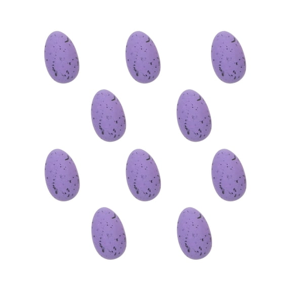 Wovilon Home Decor 10Pcs Simulation Colorful Plastic Easter-Eggs Bright Plasticeggs Decorations Diy
