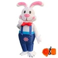 thumbnail image 1 of Wovilon Home Decor Easter Bunny Iatable Blow Up Rabbit Suit Fancy Dress Jumpsuit Cosplay Party For Adult, 1 of 9