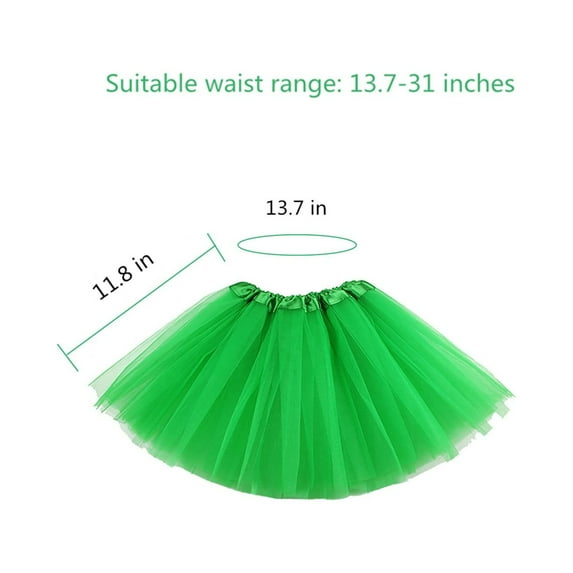 Wovilon Home Decor St Patricks Day Decorations St. Patrick'S Day Party Accessories For Women Kids -Tutu Skirt, Headband, Heart Shape Sunglasses, Bead Necklaces(Kids)
