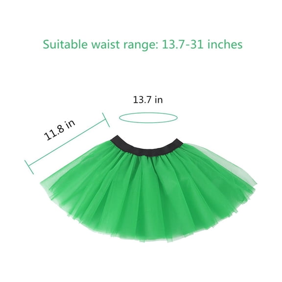 Wovilon Home Decor St Patricks Day Decorations St. Patrick'S Day Party Accessories For Women Kids -Tutu Skirt, Headband, Heart Shape Sunglasses, Bead Necklaces(Kids)