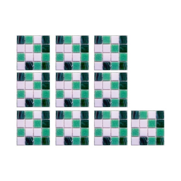 Wovilon Home Decor Waterproof 3D Stickers, 10Pc 3D Crystal Tile Stickers Diy Waterproof Self-Adhesive Wall Stickers Home Decor