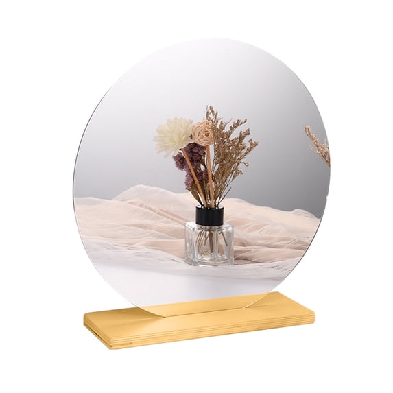 Wovilon Home Decor for Living Room Fashion Irregular Acrylic Mirror Desktop Desktop Makeup Mirror
