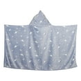 thumbnail image 1 of Wovilon Hooded Blanket Poncho | Wearable Blanket Wrap With Hand Pockets | Comfy Sherpa Fleece Throw Cape For Children And Adults, Women Gift, 1 of 6