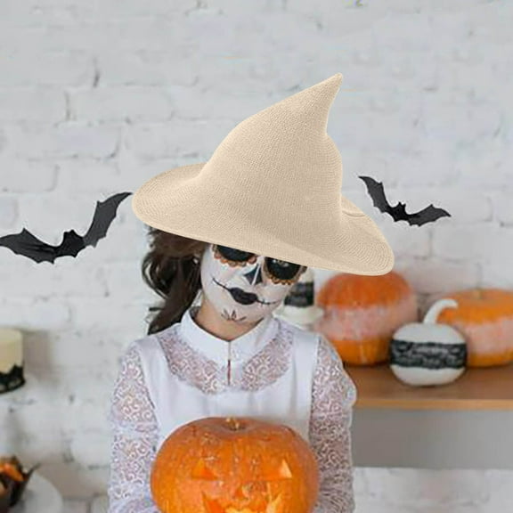 Wovilon Hot Selling Wizard Summer Halloween Witch Hat Tip Foldable Hat