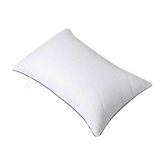 Wovilon Hotel Grade Down Core Soft And Supportive Bed Pillow For Back And Stomach Sleepers Made Of Skin Friendly Cotton Fabric