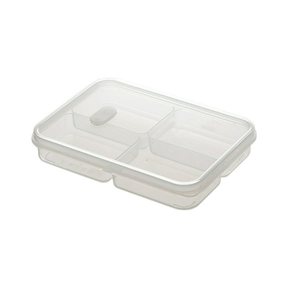 Wovilon Household Compartment Preservation Box Kitchen Refrigerator Fruit And Vegetable Ditch Scallion Ginger Garlic Meat Preservation Storage Box