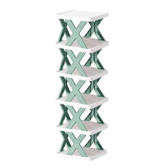 Wovilon Household Space Saving Storage Plastic Multi-layer Shelf Small