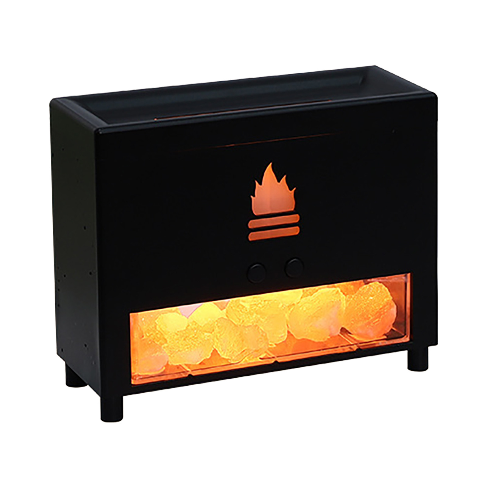 Wovilon Humidifiers For Bedroom Fireplace Simulation Flame Oil Diffuser