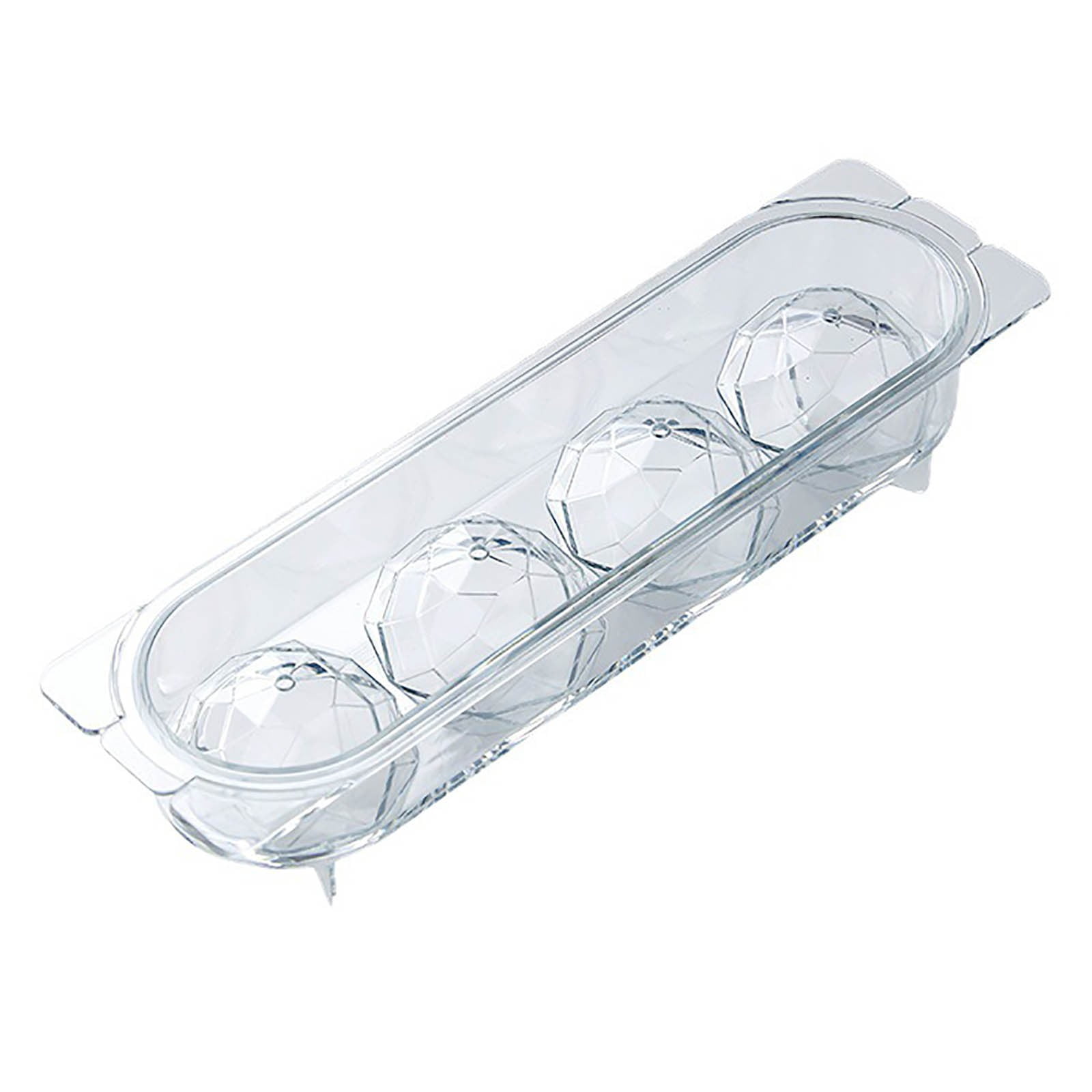 Wovilon Ice Cube Tray, 4 Cubes Freezer Ice Tray, Cocktail Whiskey ...