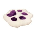thumbnail image 1 of Wovilon Imitation Wool Cozy Paw Shaped Carpet Plush Long Hair Rug Living Room Floor Mat Bedroom Bedside Rug, 1 of 6