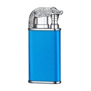 Wovilon Refillable Lighter, Low Lighters, Metal Clipper Lighter Jet, Soft / Jet Flame Switchable Lighter, Dolpin, Dragon Lighter, Metal Lighter with Adjustable Flame Dial for Men, Husband